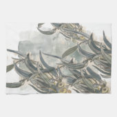 Waterverf Eucalyptus Leaves Greenery Theedoek (Horizontaal)