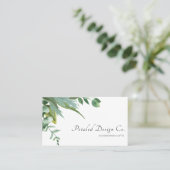 Waterverf Eucalyptus Leaves Greenery Visitekaartje (Staand voorkant)