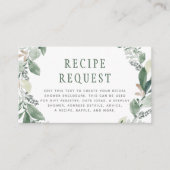 Waterverf Eucalyptus Leaves Vrijgezellenfeest Informatiekaartje (Voorkant)