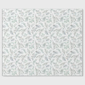 Waterverf Eucalyptus Leiding Botanisch Cadeaupapier (Vlak)