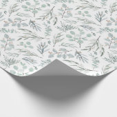 Waterverf Eucalyptus Leiding Botanisch Cadeaupapier (Hoek)