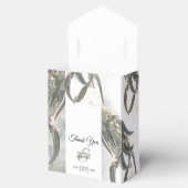 Waterverf Eucalyptus leveert groen huwelijk Bedankdoosjes (Geopend)