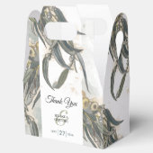 Waterverf Eucalyptus leveert groen huwelijk Bedankdoosjes (Geopend)