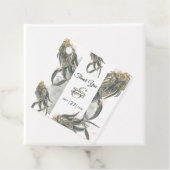 Waterverf Eucalyptus leveert groen huwelijk Bedankjes Labels (In situ)