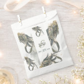 Waterverf Eucalyptus leveert groen huwelijk Bedankzakje (Geknipt)