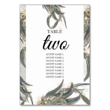 Waterverf Eucalyptus leveert groen huwelijk