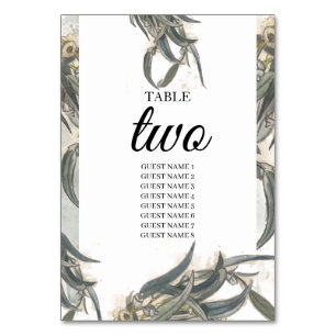 Waterverf Eucalyptus leveert groen huwelijk Kaart