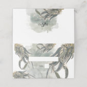 Waterverf Eucalyptus leveert groen huwelijk Plaatskaartje (Buitenkant ongevouwen)