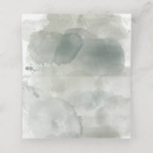 Waterverf Eucalyptus leveert groen huwelijk Plaatskaartje (Binnenkant ongevouwen)