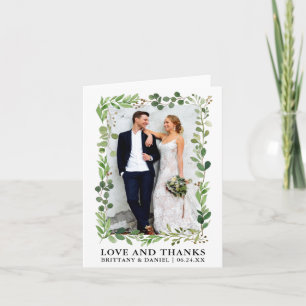 Waterverf Eucalyptus Liefde en Bedankt Opmerking