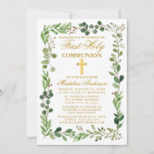 Waterverf Eucalyptus Lijst Gold First Community Kaart (Voorkant)