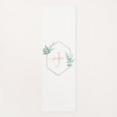 Waterverf Eucalyptus Lijst Monogram Yogamat (Voorkant)