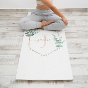 Waterverf Eucalyptus Lijst Monogram Yogamat