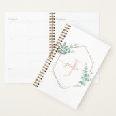 Waterverf Eucalyptus Lijst Monogrammen Planner (Display)
