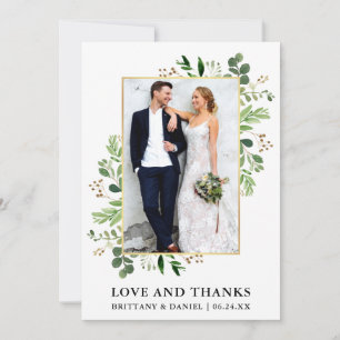 Waterverf Eucalyptus Love and Bedankt Wedding