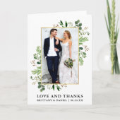 Waterverf Eucalyptus Love Bedankt Folded (Voorkant)