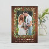 Waterverf Eucalyptus Love Bedankt Wood Gold (Staand voorkant)