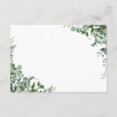 Waterverf Eucalyptus Luier Raffle Kaart | Groener (Achterkant)