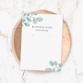 Waterverf Eucalyptus met juwelen Visitekaartje