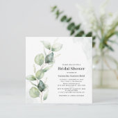 Waterverf eucalyptus minimalistisch Vrijgezellenfe Kaart (Staand voorkant)