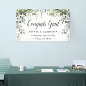 Waterverf Eucalyptus Modern Afstuderen Afstuderen Spandoek (Beurs)