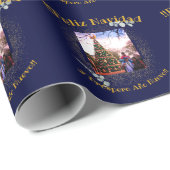 Waterverf Eucalyptus Modern Feliz Navidad Cadeaupapier (Rol Hoek)