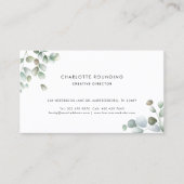 Waterverf Eucalyptus Modern Visitekaartje (Voorkant)