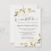 Waterverf Eucalyptus Modern Vow Renewal Kaart (Voorkant)