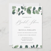 Waterverf Eucalyptus Modern Vrijgezellenfeest Kaart (Voorkant)