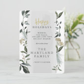 Waterverf eucalyptus moderne botanische grijs eleg kaart (Staand voorkant)