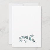 Waterverf Eucalyptus Moving Announcards Aankondiging (Achterkant)