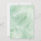 Waterverf Eucalyptus Moving Announcards Aankondiging (Achterkant)