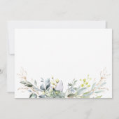 Waterverf Eucalyptus Moving Announcards Aankondiging (Achterkant)