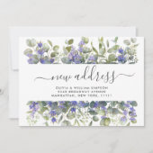 Waterverf Eucalyptus Moving Announge Kaart (Voorkant)