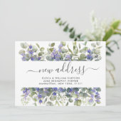 Waterverf Eucalyptus Moving Announge Kaart (Staand voorkant)