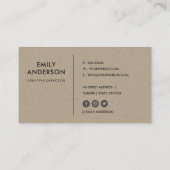 WATERVERF EUCALYPTUS NAVY KRAFT FOLIAGE BRANCH VISITEKAARTJE (Achterkant)