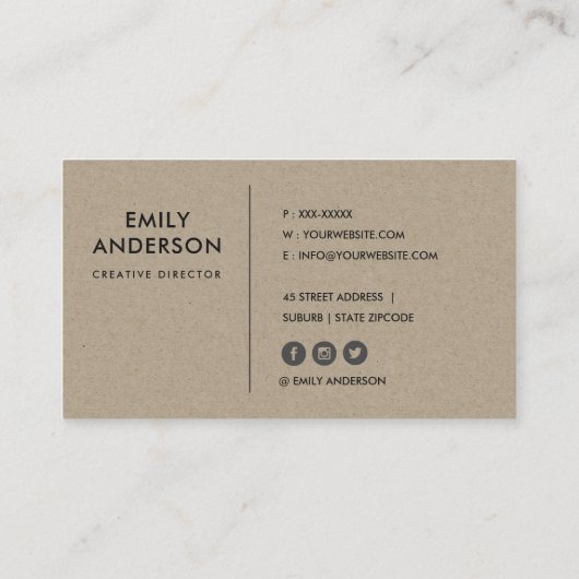 WATERVERF EUCALYPTUS NAVY KRAFT FOLIAGE BRANCH VISITEKAARTJE (Achterkant)