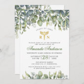 Waterverf Eucalyptus Nursing School Afstuderen Kaart (Voorkant / Achterkant)