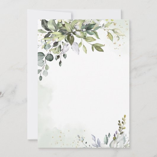 Waterverf Eucalyptus Nursing School Afstuderen Kaart (Achterkant)