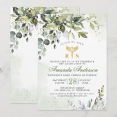 Waterverf Eucalyptus Nursing School Afstuderen Kaart (Voorkant / Achterkant)