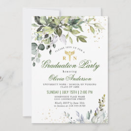 Waterverf Eucalyptus Nursing School Afstuderen Kaart