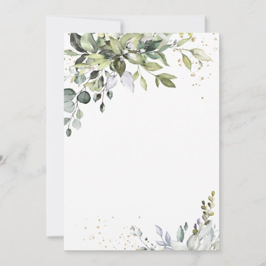 Waterverf Eucalyptus Nursing School Afstuderen Kaart (Achterkant)