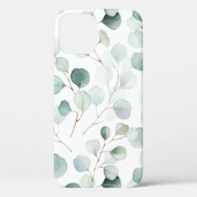 Waterverf Eucalyptus Pattern Hoesje-Mat