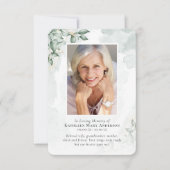 Waterverf Eucalyptus Photo Memorial Prayer Card Notitiekaartje (Voorkant)