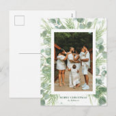 Waterverf Eucalyptus & Pine-Briefkaart voor kerstm Feestdagenkaart (Voorkant / Achterkant)