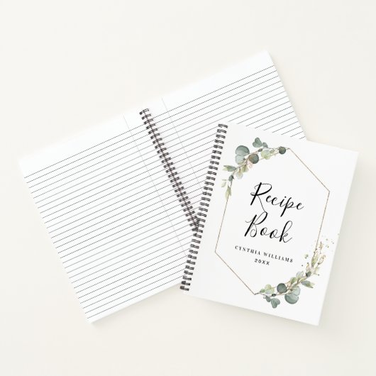 waterverf eucalyptus Recipe Book Notitieboek (Binnen)