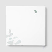 Waterverf Eucalyptus Roos Gold Folie Wedding Gastenboek (Achterkant)