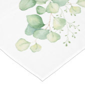 Waterverf Eucalyptus rustieke stijl bruiloft Medium Tafelloper (Hoek)