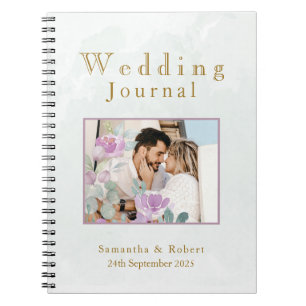 Waterverf eucalyptus sage green Foto Notitieboek