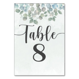 Waterverf Eucalyptus Sage Green Wedding Kaart